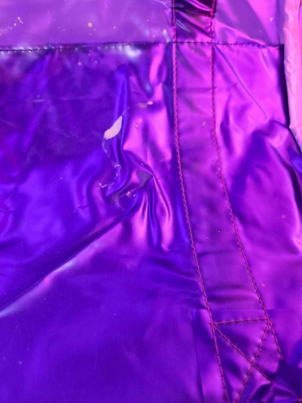 vtg 90s Lisa Frank Rainbow Straps Hunter Cheetah Purple Duffle Bag RARE - Picture 14 of 14